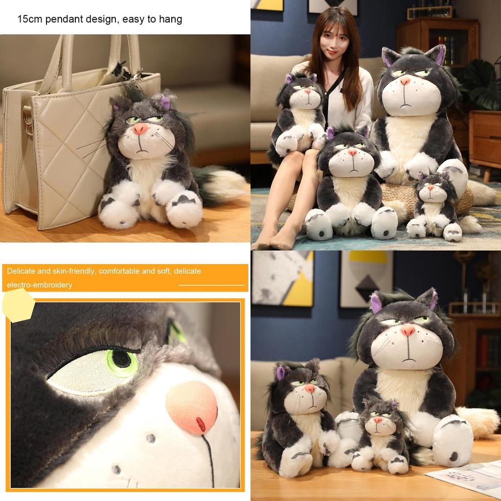Disney Cinderella Bad Cat Lucifer Plush Toy Soft Stuffed Doll Gift Perfect For Kids And Adults