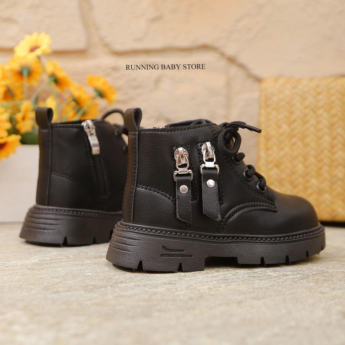 

Fashion Motorcycle Boots for Boys Girls Autumn Winter Side Zipper Outdoor Children Shoes Tassel Baby Toddler Sneaker I10081 21 чорний