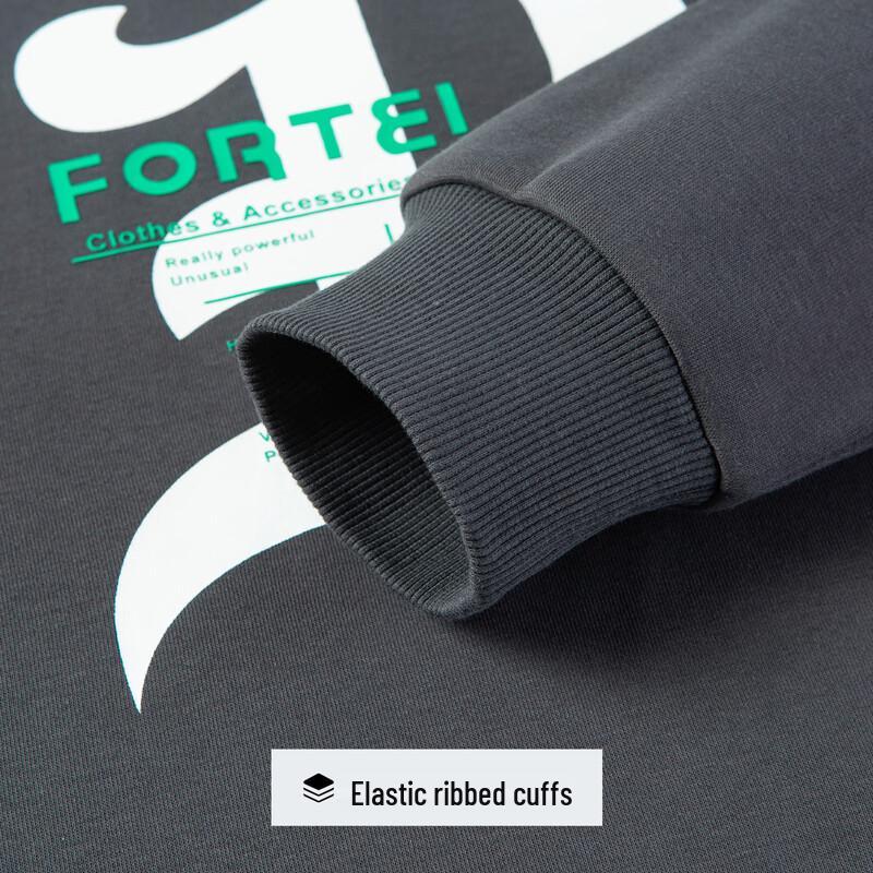 FORTEI Men's Silk & Cotton Blend Round Neck Sweatshirt