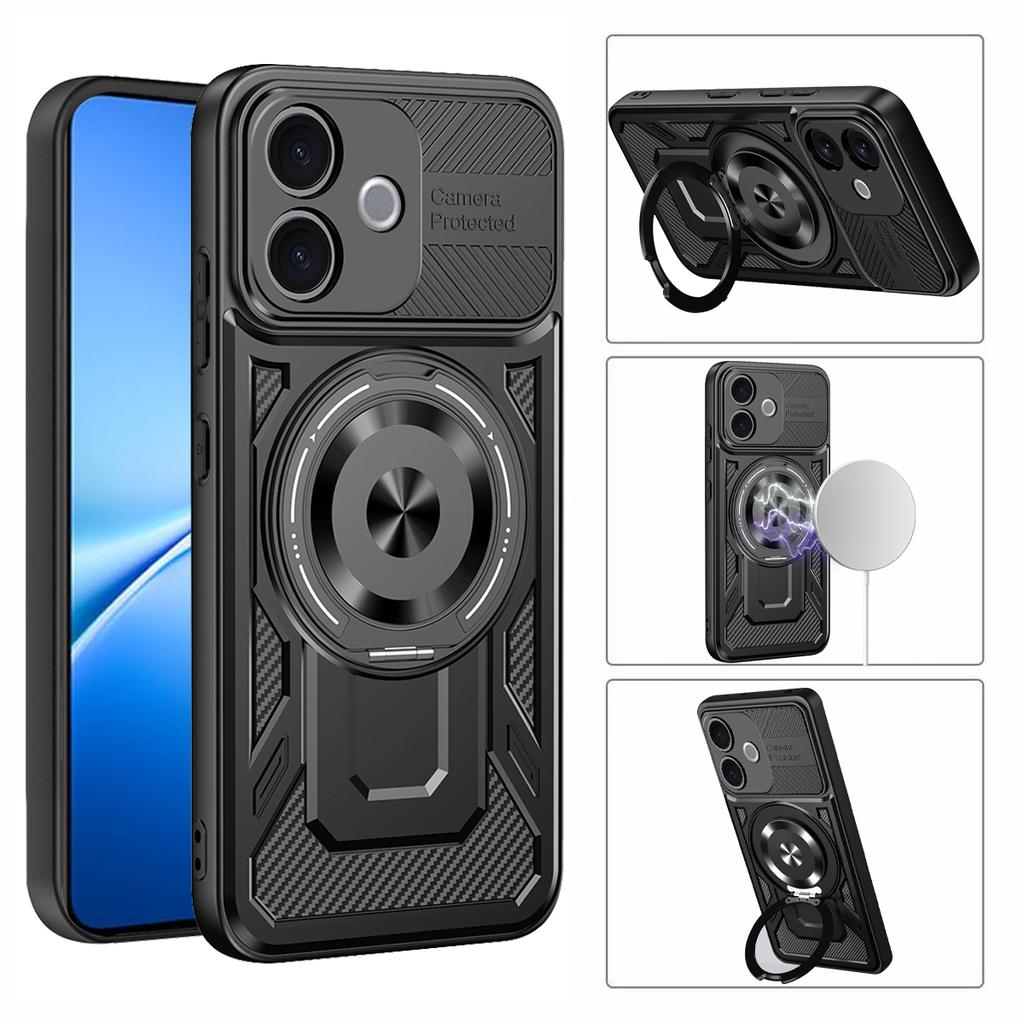 Magnetic Case For Vivo V60 Lite 5G / V60 Lite 4G Rotating Kickstand TPU + PC Phone Cover