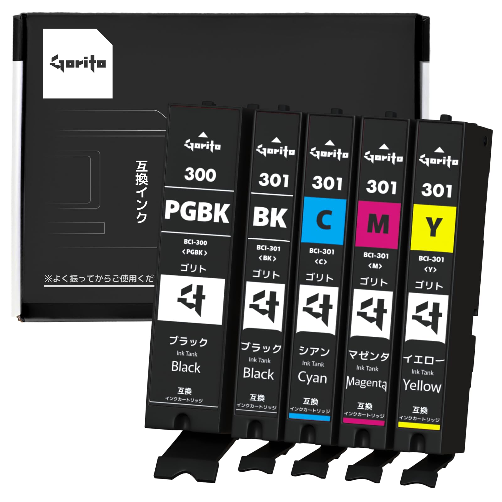 

Official Gorito Compatible Ink for Canon TS7530 Ink Equipped with the Latest IC Level Compatible with Genuine Ink Individually Packaged BCI-301/300