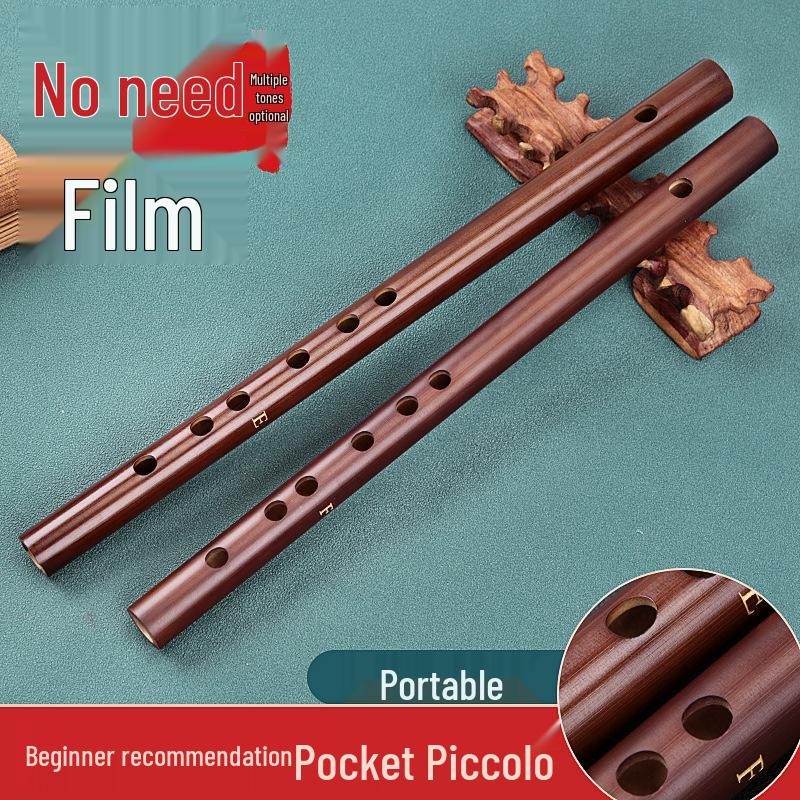 Piccolo Bambusflöte für Anfänger - Mini Antiker Stil Kinderinstrument