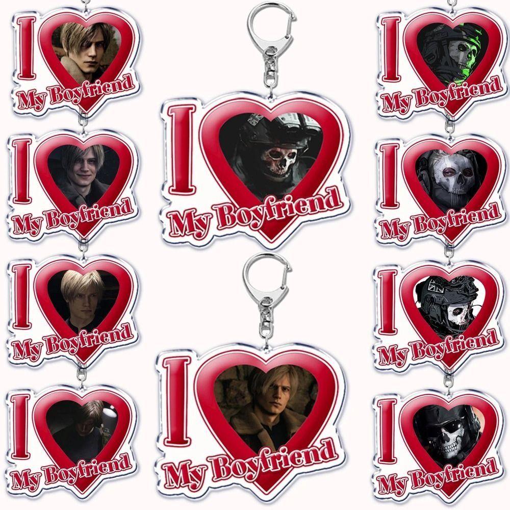 Oppenheimer I Love My Boyfriend Keyring Red Heart Red Heart Key Ring Couple