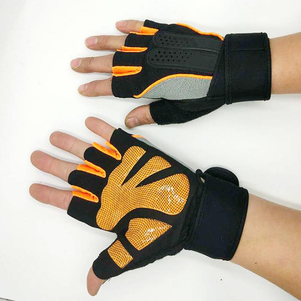 Gloves Men and Women Half Finger Non-slip Wrist Guards Silicone Non-slip Breathable Weightlifting Outdoor