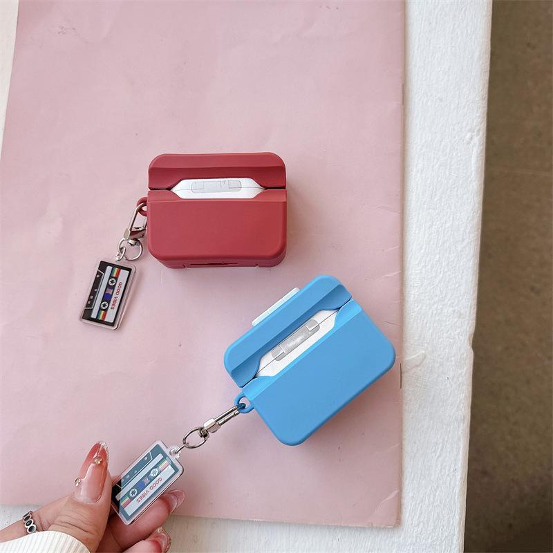 Retro recorder for AirPods 1 apple bluetooth wireless 1/1/1 generation pro1 earphone cover cute silicone