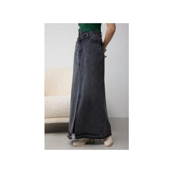 AZUL DENIM Overlap Long Skirt BLU