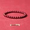 Cinnabar Five Gods of Wealth Bracelet - Luck-Changing Hand String with Purple Gold Sand Beads for Men and Women
