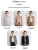 Women's Gold Sand Cashmere Cardigan - Twisted Cable Knit, Round Neck, Striped, Slim Fit, Autumn/Winter Sweater.