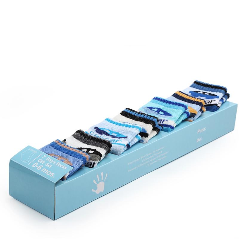 6 Pair Baby Boys Girls Infant Cotton Cartoon Floral Pattern Socks Warm Anti Slip Floor Socks Leg Warmer