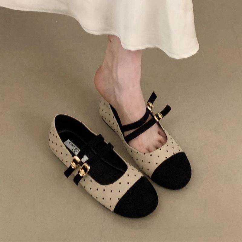 Fashion SUOJIALUN 2025 New Brand Women Flat Shoes Fashion Round Toe Ladies Elegant Mary Jane Shoes Soft Flat Heel Dress Boat Shoes
