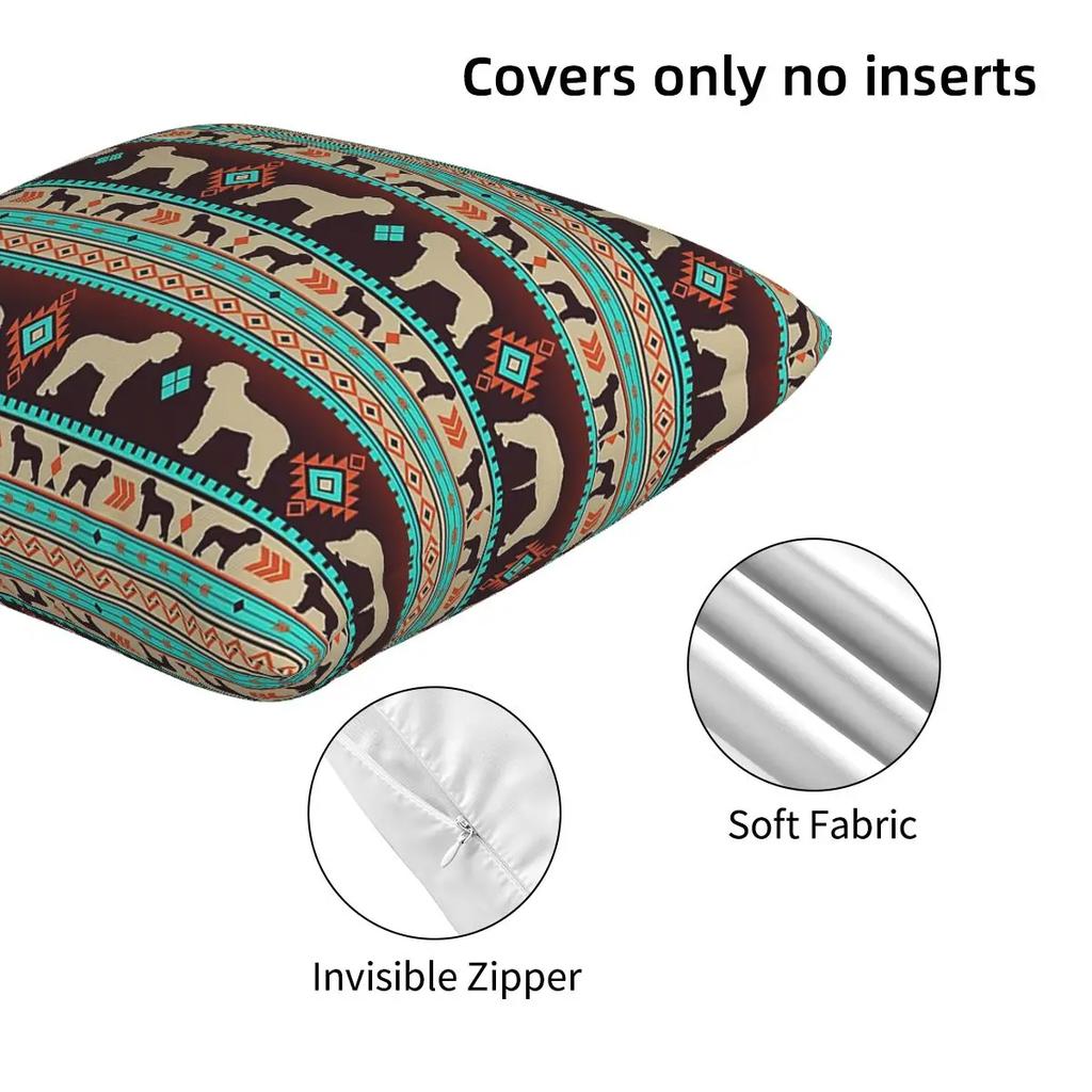 Boho Dogs Lagotto Romagnolo Sunset 2 Pcs Square Pillowcase Pillow Cover Cushion Decor Comfort Throw Pillow For Home Bedroom