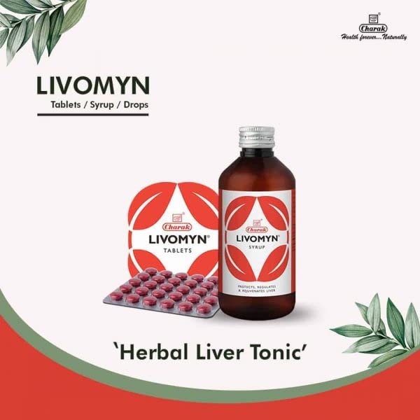 Charak Pharma Livomyn Drops For Children Liver Support Herbal Liquid Supplement 60 ml X Pack Of 3 Daily Wellness Formula