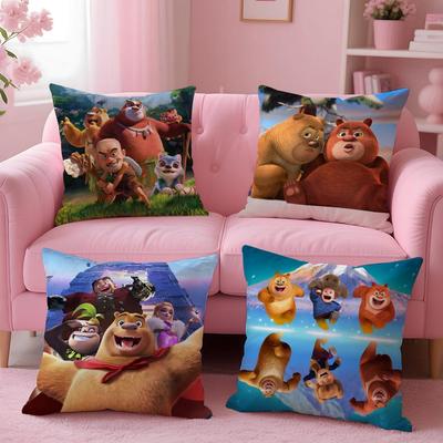 B-Boonie B-Bears Cushion Cover Comfortable Reversible Pillow Cover Ideal for Car Sofa Bedroom & Beyond