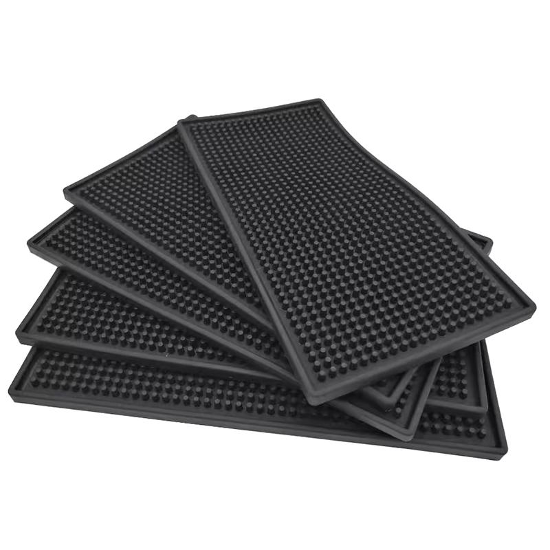 Bar Mat Rubber Coffee Bar Mats Anti-Slip Pvc Cup Mat Waterproof Heat Resistant Drain Mat For Bar Cafe Barista Cocktail Bartender
