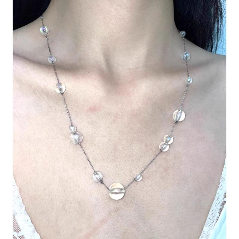 Halskette Bronze Alt Retro Nische Designgefühl Personalisierte Schlüsselbeinkette