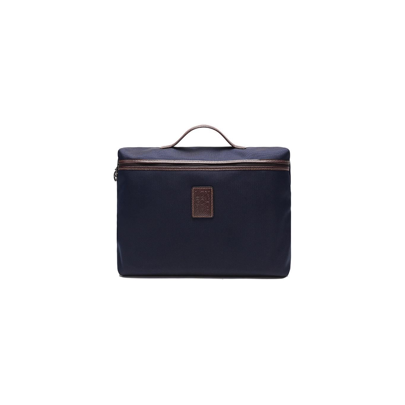 Longchamp Boxford Складная тканевая сумка-портфель с короткой ручкой Маленький унисекс-портфель Синий 2182080127 Blue
