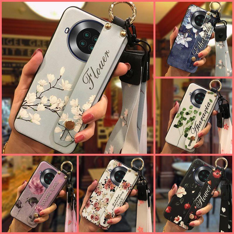 Silicone Fashion Design Phone Case For Cubot Note20 Durable Phone Holder Wrist Strap Back Cover Kickstand Waterproof
