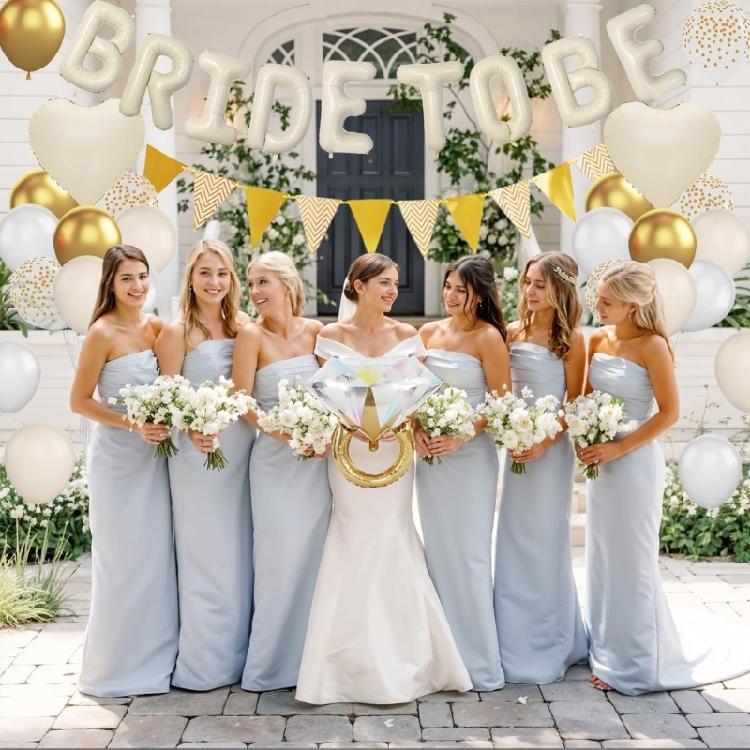 Multiple Color Bachelorette Party Balloons Set Premium Latex Bridal Showers Theme Decorations Supplies