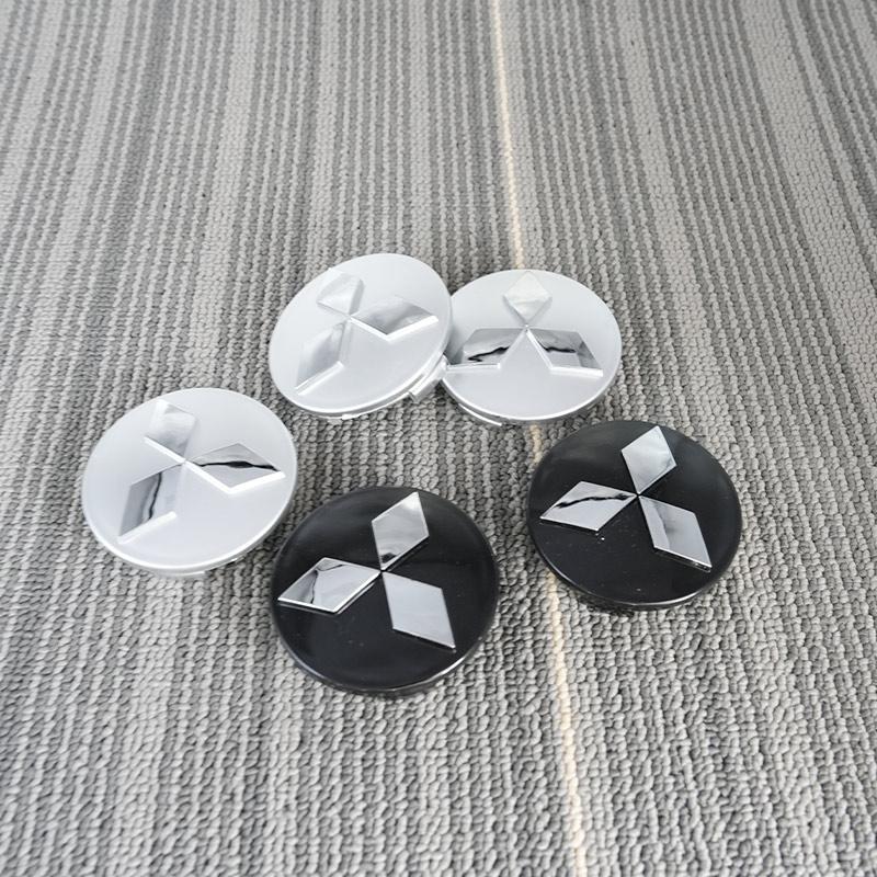 Nuovi Tappi Centrali Ruota Originali Mitsubishi 4pz 60MM Logo Coprimozzi Stemmi Emblema Ralliart Pajero Lancer EX Outlander Competition