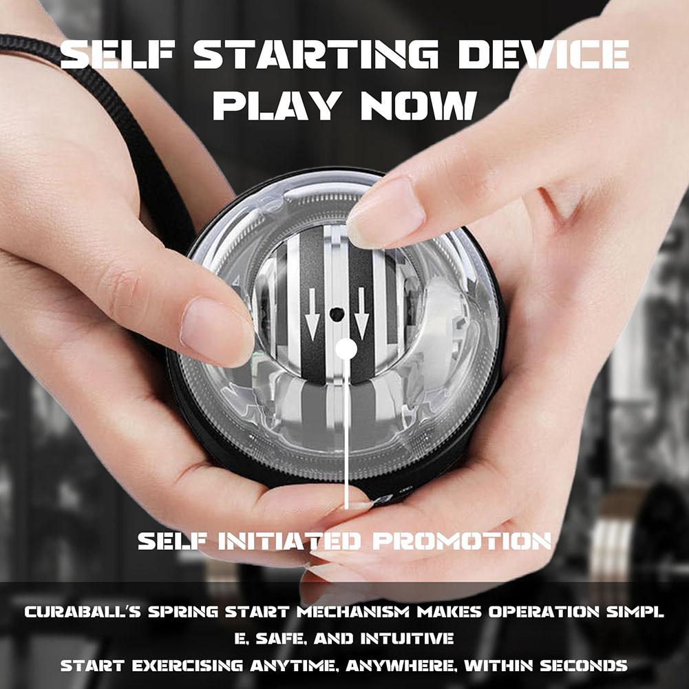 Auto Counter Gyro Ball LED Wrist Gyroscope Power Ball Grip Trainer for Forearm Gyro Wrist Exerciser Strengthen Arm Gym Workout