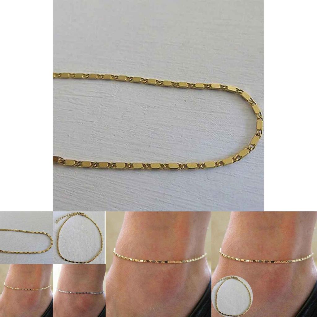 Premium Quality Simple Gold Plated Chain Anklet For Women With Timeless Appeal