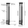 160PSI High Pressure Shock Pump Multi-purpose Bike Floor Pump with Gauge Bicycles Airs Pump for Road Mountain Bike