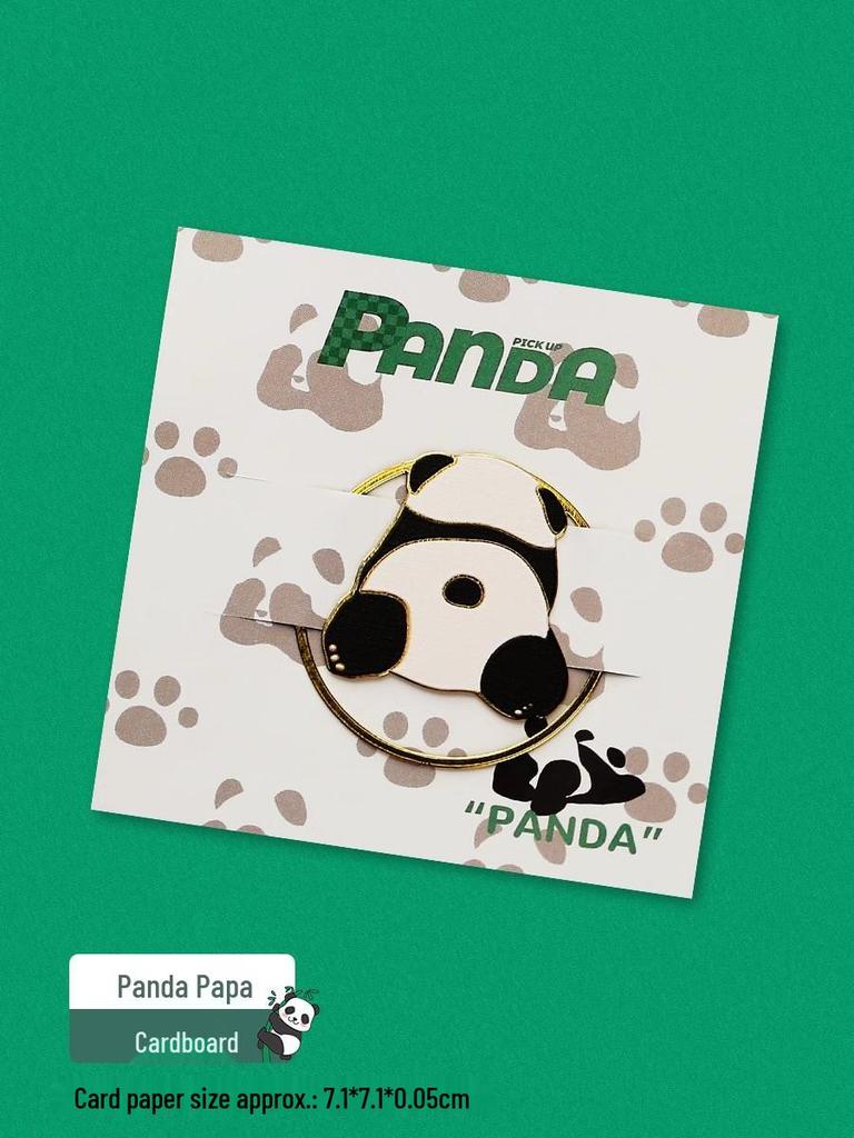 Sichuan Chengdu Giant Panda Metal Bookmark Gift Box - Cute Cartoon Chinese Style