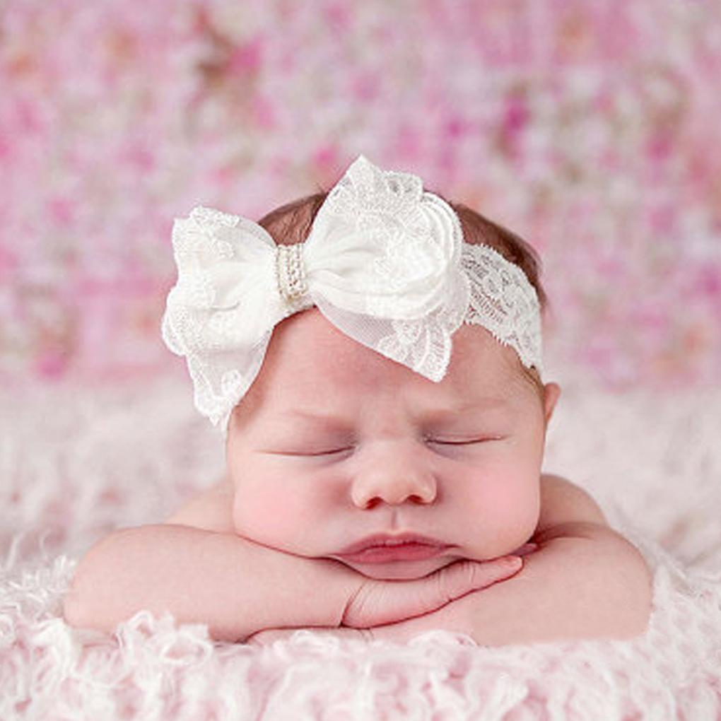 Baby Headband Bowknot Fashion Stylish Hair Band Soft Comfortable Newborn Headwrap Girls Dress Up Gift Headwear