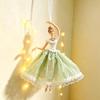 Fascinating Ballet Dancer Ornament Feature Detailed Tulle Skirt And Durable Plastic Construction Artistic Christmas Accessories