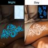 For Women Men Long Lasting Flowers Fake Tatoo Finger 4sheets/set Body Art Luminous Waterproof Temporary Tattoo Sticker Butterfly  Home