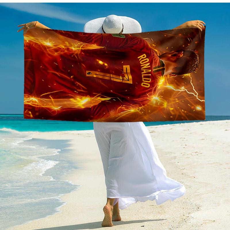 CRF 7 Fashion Beach Towel: Ideal for Summer Adventures, Soft, absorbent and quick drying, suitable for swimming and bathing
