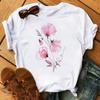 New Watercolor Floral 3D Print Women Tshirt Harajuku Streetwear Short Sleeve T Shirts Cartoon Casual Woman Tops Clothes