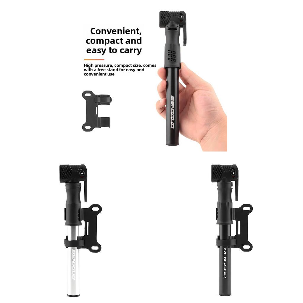 Aluminum Alloy Bicycle Pump With High Pressure Valve For Home And Sports Use