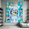 Bingo Friends Tapestry Fun Vibrant Decor Tapestry Wallmounted Background Cloth Work Of Art Home Decor Background Wall Hanging Cloth