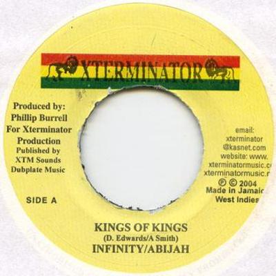 7inch Record INFINITY, ABIJAH - Kings Of Kings Xterminator 2004 Jamaica Reggae, Ska & Dub
