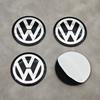 For VW Volkswagen Jetta MK5 Golf 4pcs 56mm Aluminum Car Wheel Center Hub Caps Stickers Emblem Badge For Volkswagen VW Golf 4 5 6