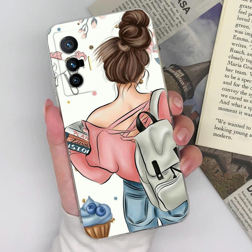 For Vivo X200S X27 X60 X80 X70 Pro Plus X21 Phone Covers Beautiful Forest Patterns Ultra Thin Transparent TPU Anti Fall Protective Shell For Vivo Case