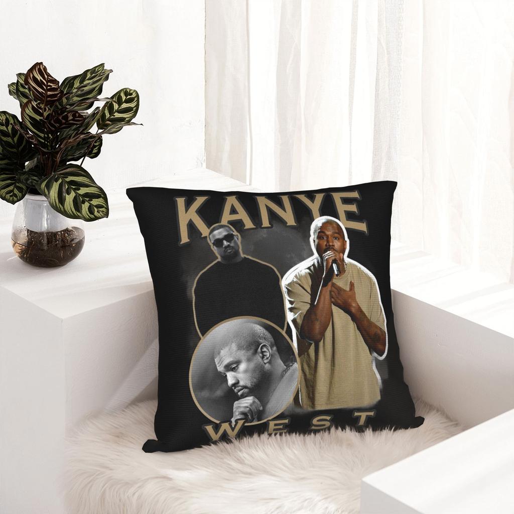 Kanye West Pillowcase Soft Fabric Cushion Cover Decorative Throw Pillow Case Cover Sofa Square 18''