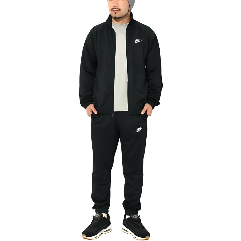 Nike Logo Print Zip-Up Collar Long Sleeve Jacket Men Jacket Black FB7352-010