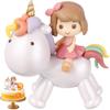 Toyvian Mini Unicorn Cake Decor Cartoon Unicorn Cake Topper Resin Figure Unicorn Cake Topper for Little Girl Birthday Party Decor Kids Unicorn Figure