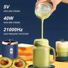 400 ml tragbare elektrische Entsafter 6 Klingen Fruchtsaftbecher USB wiederaufladbare automatische kleine Entsafter Smoothie Mixer Maschine Küchenmaschine