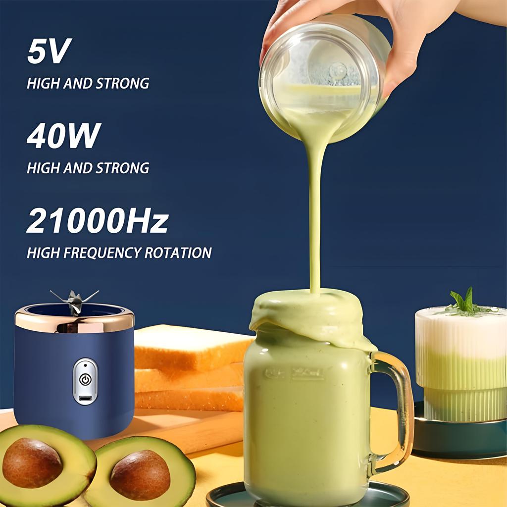 400 ml tragbare elektrische Entsafter 6 Klingen Fruchtsaftbecher USB wiederaufladbare automatische kleine Entsafter Smoothie Mixer Maschine Küchenmaschine