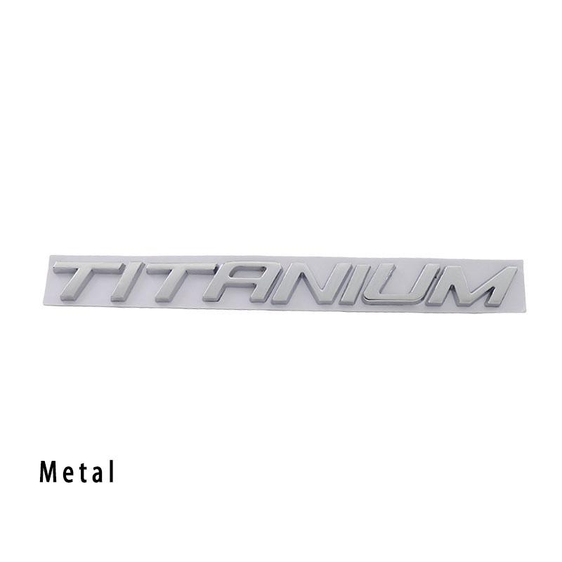 3D TITANIUM for Trunk Nameplate Decal Emblem Badge Sticker