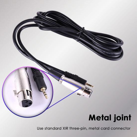 E300 Condenser Microphone Professional High Fidelity Portable Handheld Recording Microphone with Audio Cable for Live Streaming