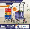 Chariot de Courses Pliant Portable Tianxi avec Roues pour Escaliers