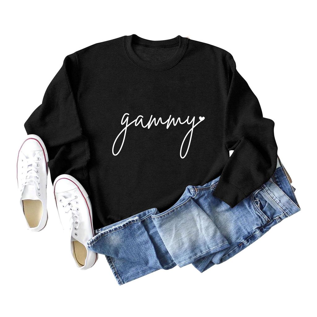 Women's Loose Fit Long-Sleeve Round Neck Casual Fashion Sweatshirt