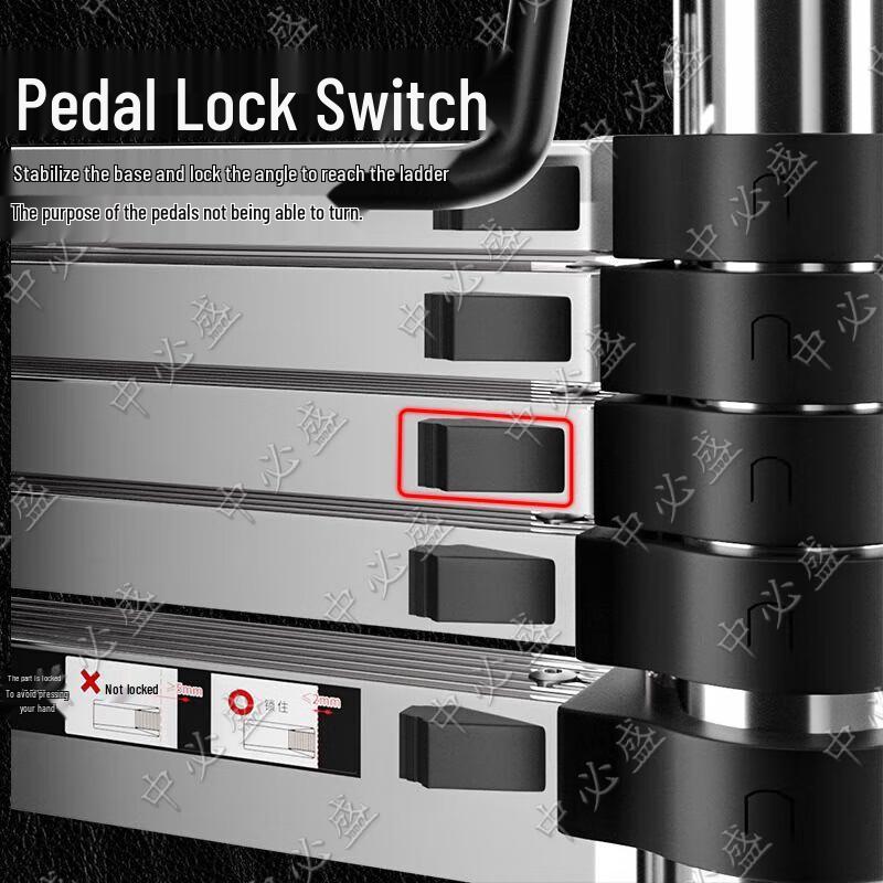 Heavy-Duty Stainless Steel Foldable Multi-Purpose Ladder