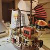 1484Pcs SY6298 Thousand Sunny Boat Building Blocks Cartoon Pirate Ship Model Set Building Block Brick Toy for Boys Gift for Kids