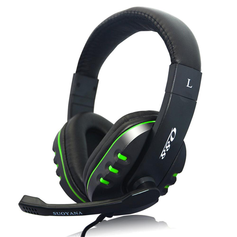 Wired Headphones Stereo Deep Bass Gaming Headset with Microphone for