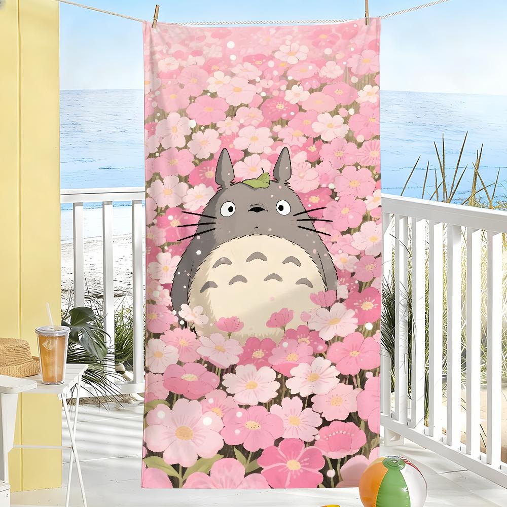 Klassiek Cartoon Schattige Handdoek Zacht Zwembad Cadeau Voor Reizen Sportschool Douche Kamperen Sneldrogend Sport T-Totoro-S Grote Strandhanddoeken